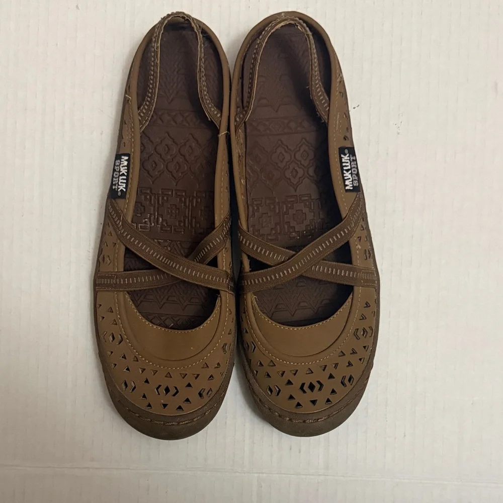 Muk Luks Sport Tan Women's Flats